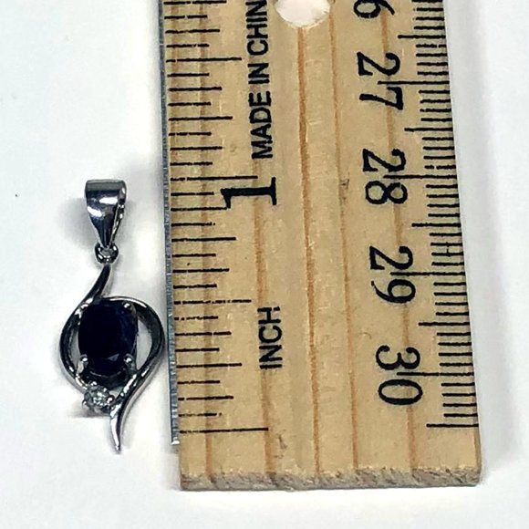 Amethyst and White Sapphire Pendant - Picture 5 of 5